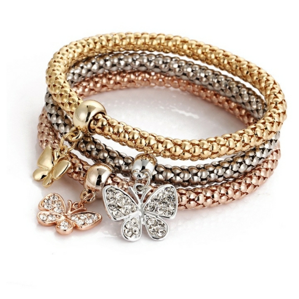 3 PC/Set Butterfly Bracelet